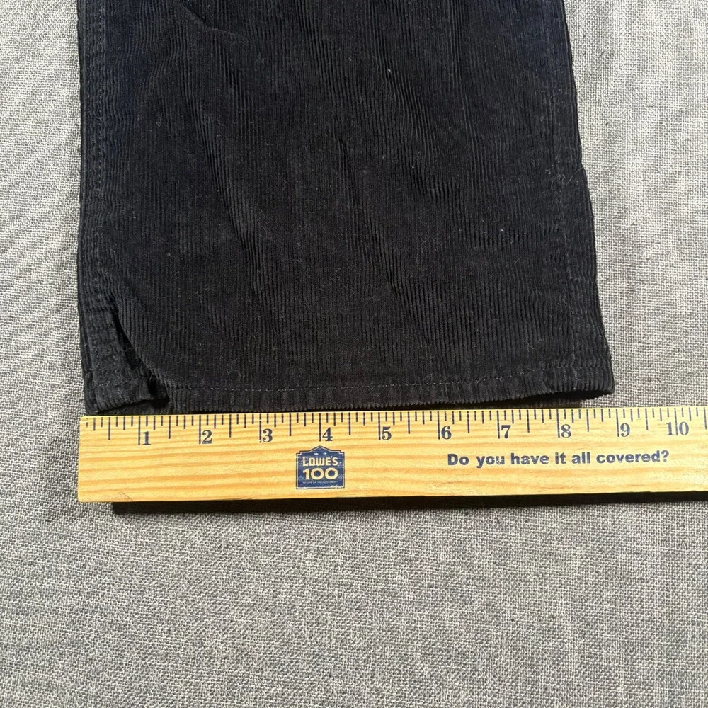 Banana Republic Corduroy Pants Mens 34/32 Black Straight Fit Cotton 5-Pocket